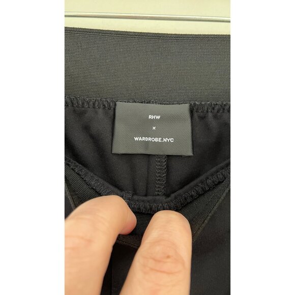 WARDROBE.NYC  X RHW STRETCH FLARED SLIM FIT HIGH WAIST PANTS - Picture 6 of 8